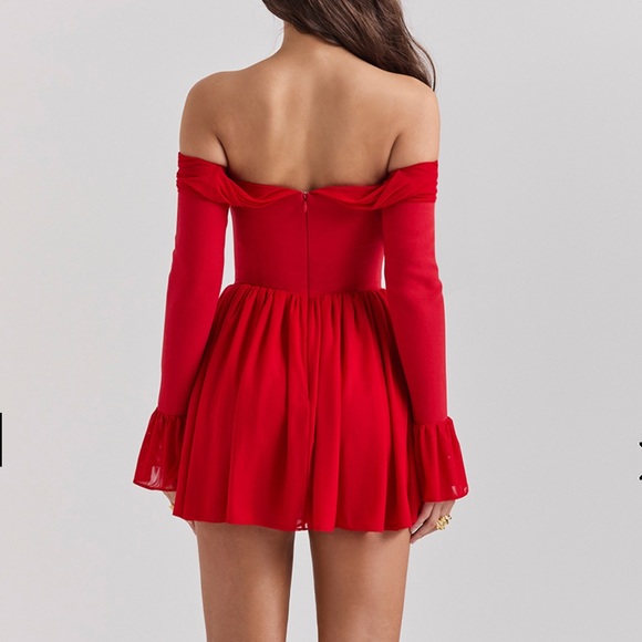 house of cb red dress ( alana ) XS - Picture 2 of 4